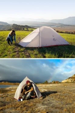 Cloud Up 3 Upgraded - Naturehike® - Tent 3 Persoons - Lichtgewicht Tent - Incl. Grondzeil - 20D 4000MM - Outdoor Kampeertent - Waterdicht - Hiking & Wandelen -Bo-Camp Winkel 804x1200 4