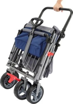 AREBOS Premium Steekwagen Met Dak Opvouwbare Tuinkar Handkar Bolderkar Blauw / Grijs 23 AREBOS Premium Steekwagen Met Dak Opvouwbare Tuinkar Handkar Bolderkar Blauw / Grijs -Bo-Camp Winkel 840x1200 1