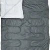 Froyak - 2-persoons Slaapzak XXL Grijs 225 X 150 Cm - Tweepersoonsslaapzak - Tweepersoons - Slaapzak