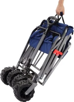AREBOS Handkar | Transportwagen | Apparatuurwagen | Opvouwbaar | Blauw -Bo-Camp Winkel 873x1200 2