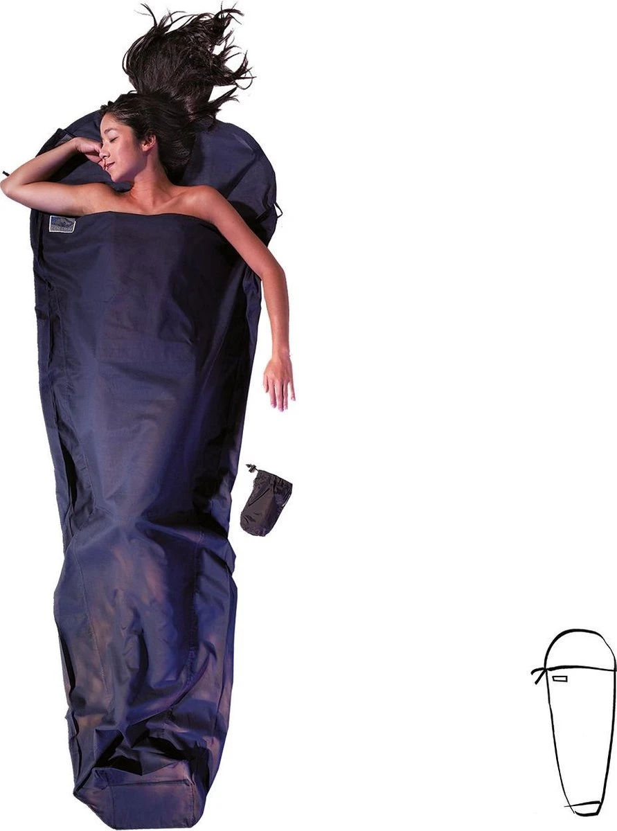 Cocoon Mummyliner - Lakenzak - Egyptisch Katoen - Tuareg 1 Cocoon Mummyliner - Lakenzak - Egyptisch Katoen - Tuareg