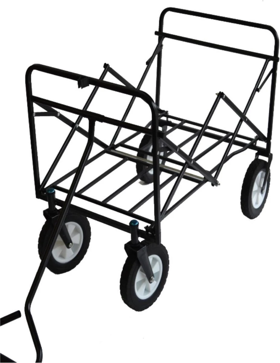 Rijoka Opvouwbare Bolderkar/Bolderwagen - Telescopische Stang | Zwart 5 Rijoka Opvouwbare Bolderkar/Bolderwagen - Telescopische Stang | Zwart - Afbeelding 5